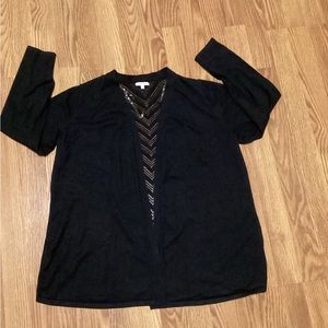 Nice open women’s sweater cardigan size 1 brand Maurice’s color black